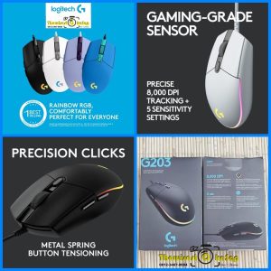 Logitech G203 Mouse Gaming Wired RGB Lightsync with Macro [FS]