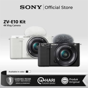 Sony ZV E10 Sony ZVE10 Mirrorless Camera Kit 16-50mm - Black 16-50mm