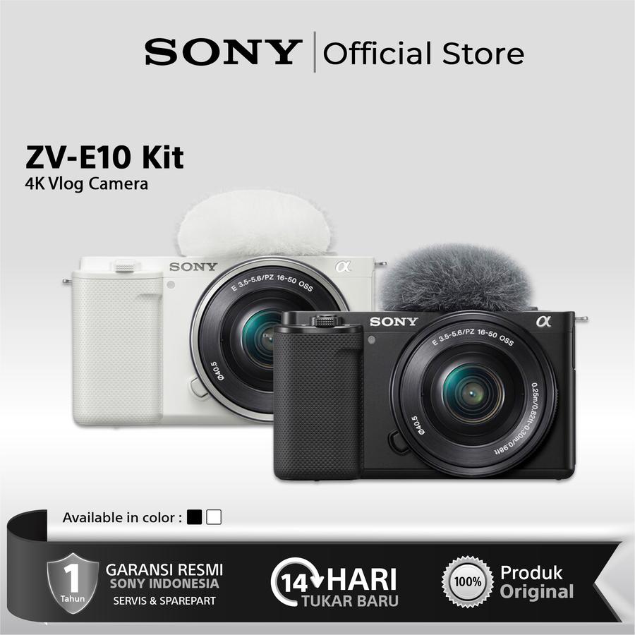 Sony ZV E10 Sony ZVE10 Mirrorless Camera Kit 16-50mm - Black 16-50mm